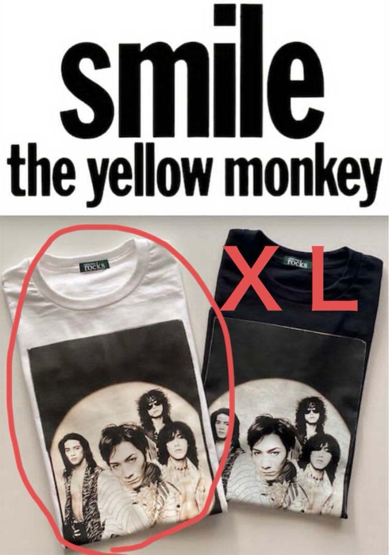 the yellow monkey mitch ikeda smile 白　XL