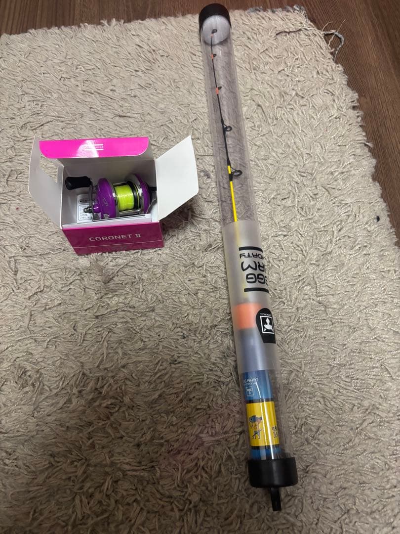 エッグアーム ショーティ 釣りよかでしょう リール付き