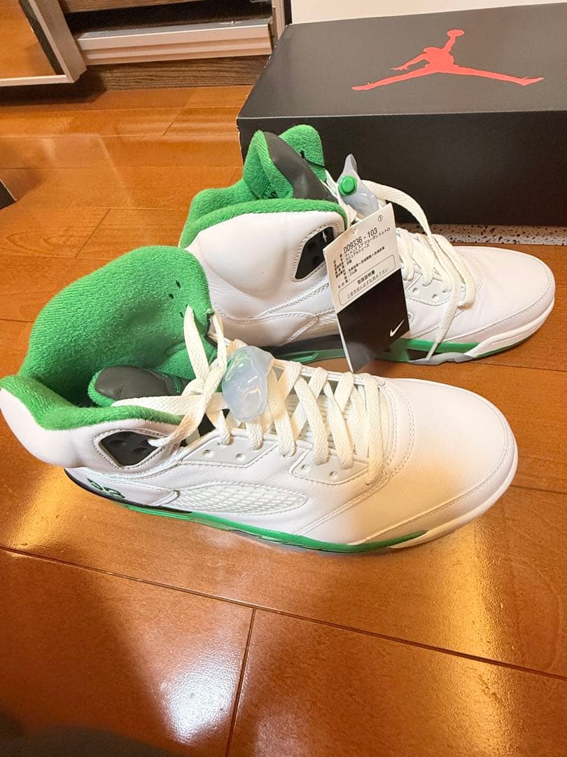 シューズ(男性用) NIKE Air Jordan 5 Retro Lucky Green