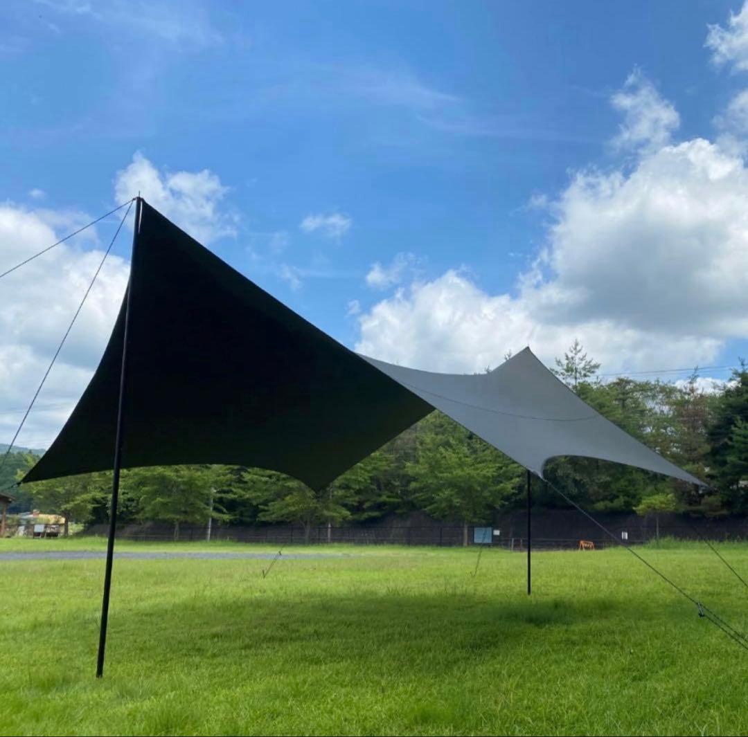 マックワンヘキサタープLサイズ　チャコールグレー