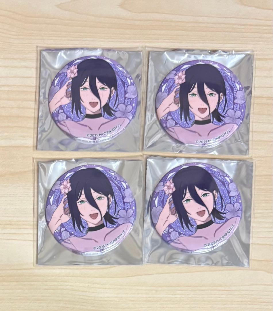 チェンソーマン　プリンスホテル　グリッター缶バッジ　レゼ　4点セット