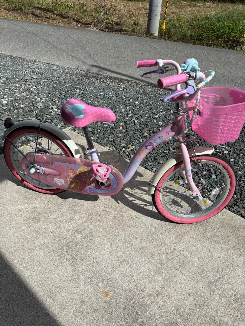送料込！！幼児用自転車 プリンセスデザイン ピンク