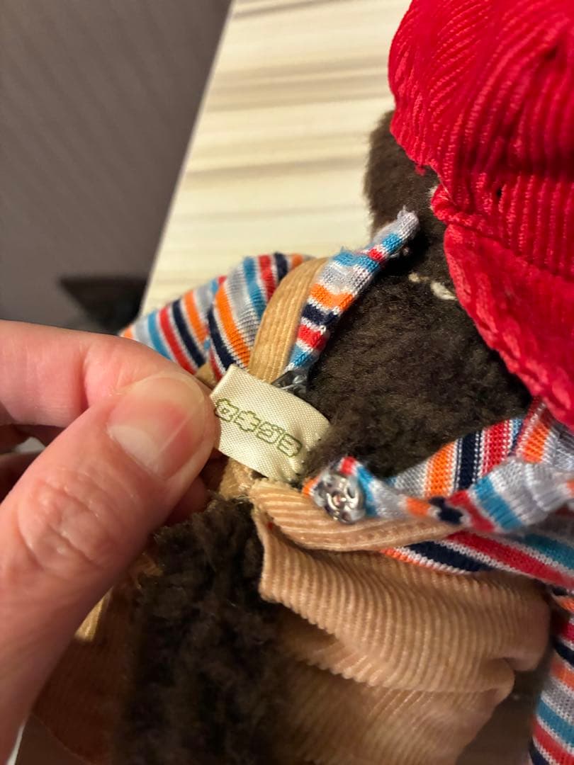 当時物　昭和レトロモンチッチ　オーバーオール　セキグチ　ブルーアイ　ヴィンテージ