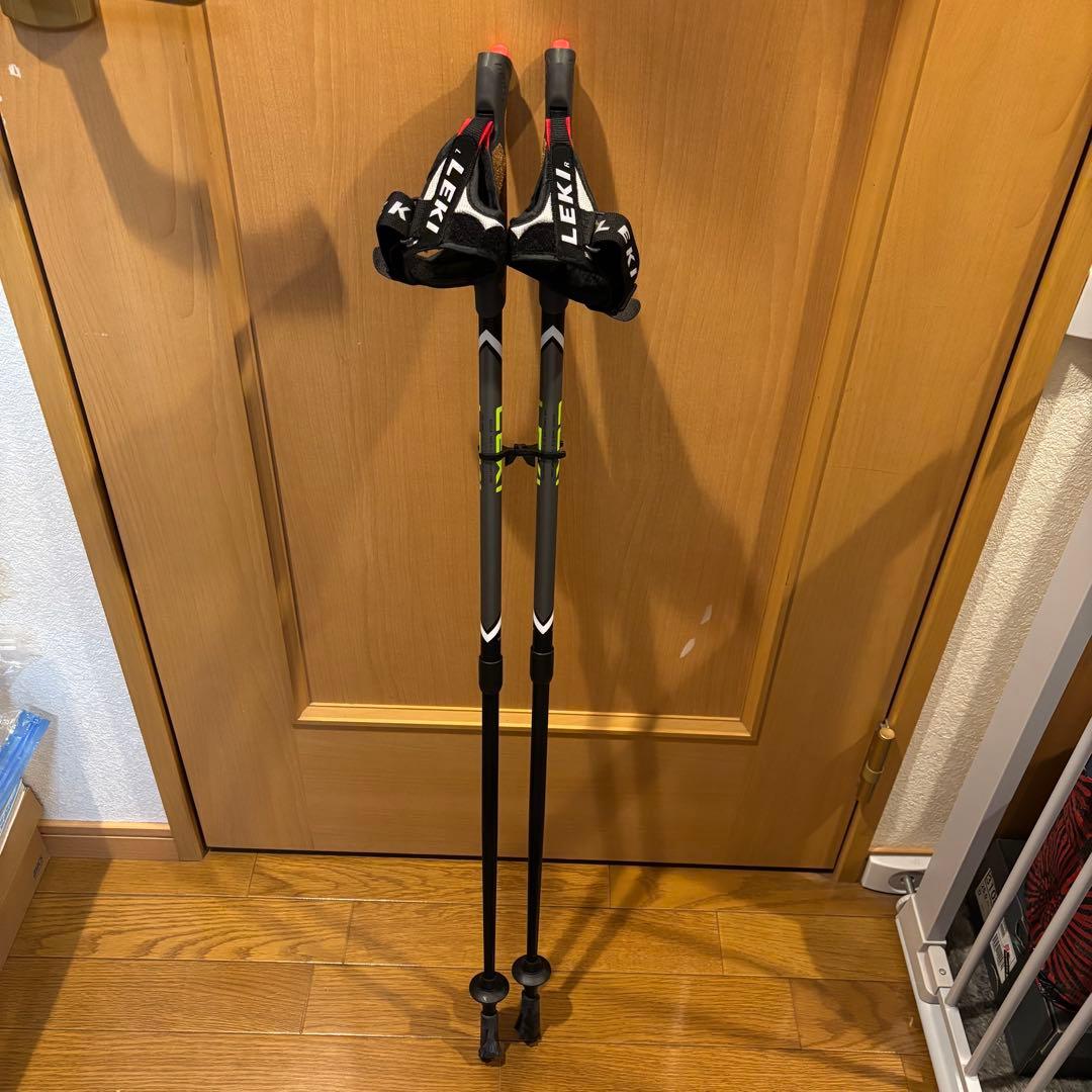 【数回使用のみ美品‼️】LEKIノルディックウォーキングポールSPIN SHORT
