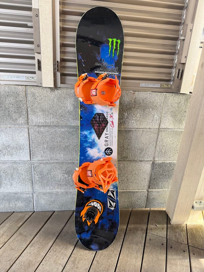 【使用少】GRAY CUB-X 116cm FLOWビンディング セット 高性能