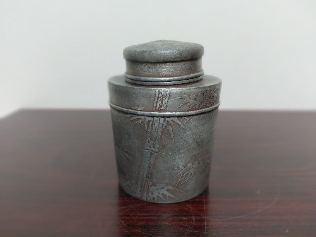 錫製 茶壺 在銘 茶道具 煎茶道具