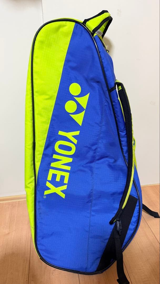 YONEX バドミントンバッグ 青/黄　バドミントンシャトル
