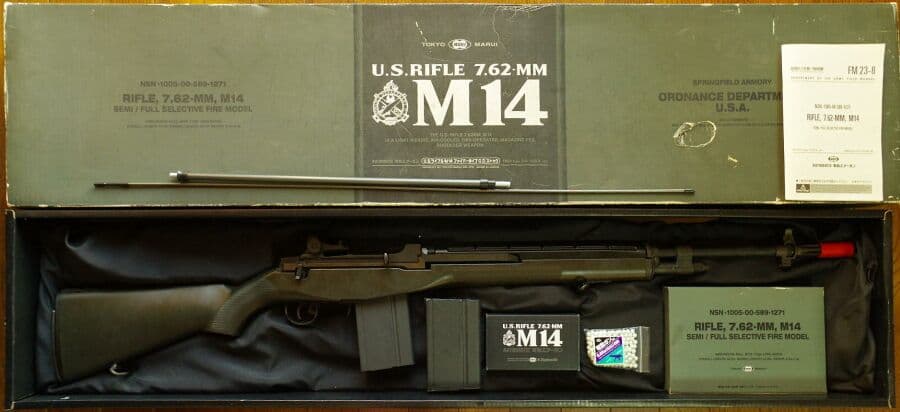 USライフルM14ファイバータイプODストックver 440連射マガジン付き