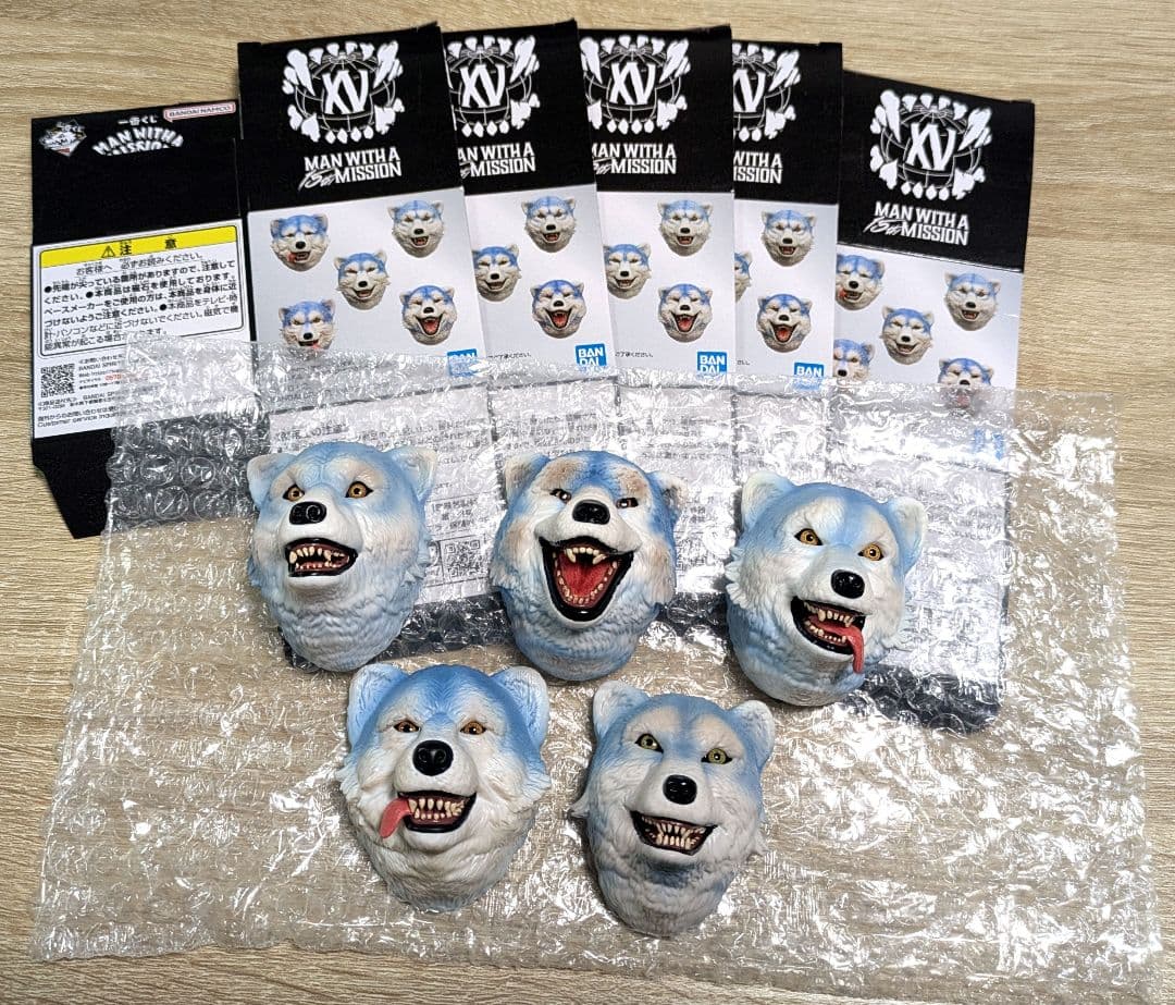 MAN WITH A MISSION 一番くじ H賞フェイスマグネット 2種
