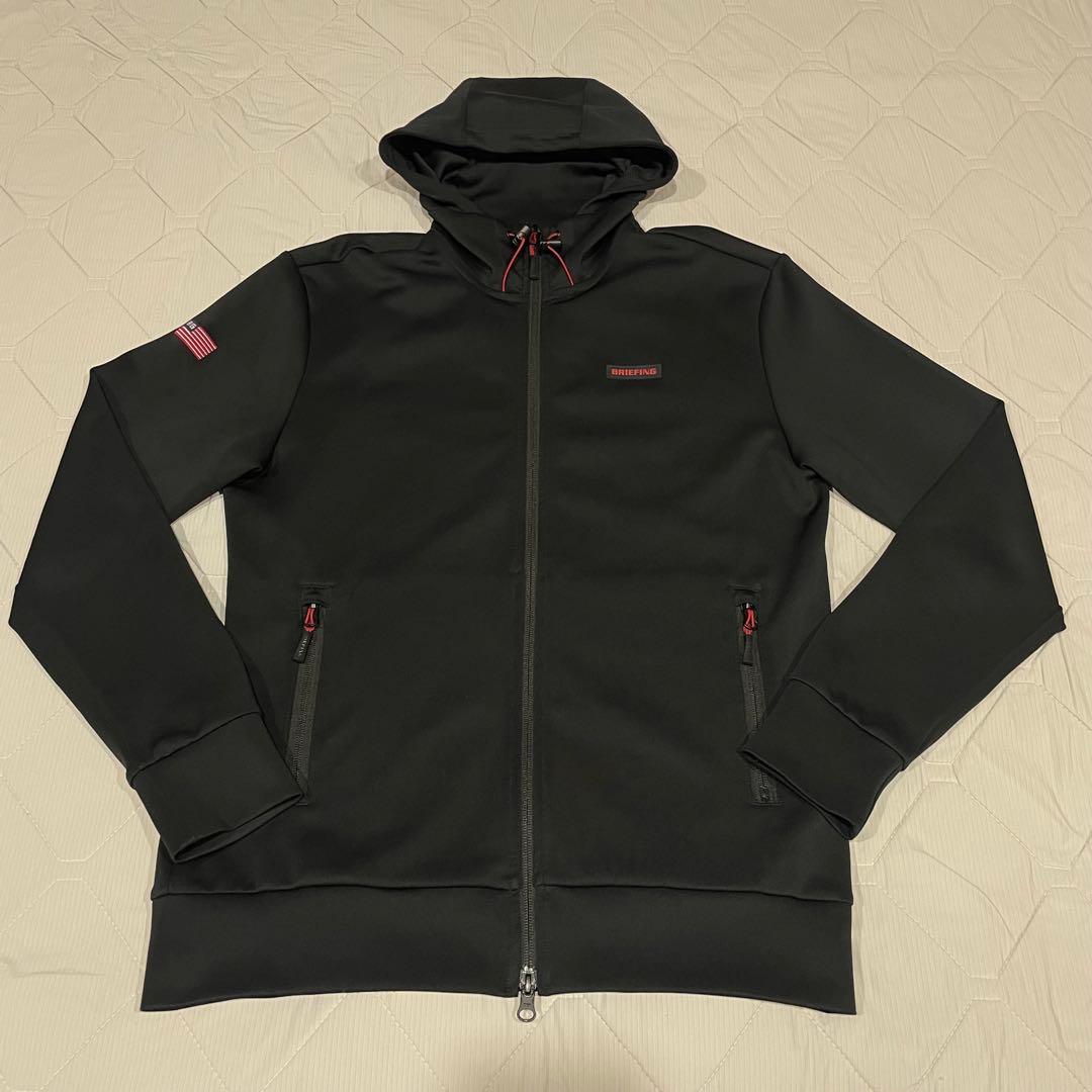 【超美品】BRIEFING パーカ ブラック 3Dロゴ ゴルフ ブリーフィング
