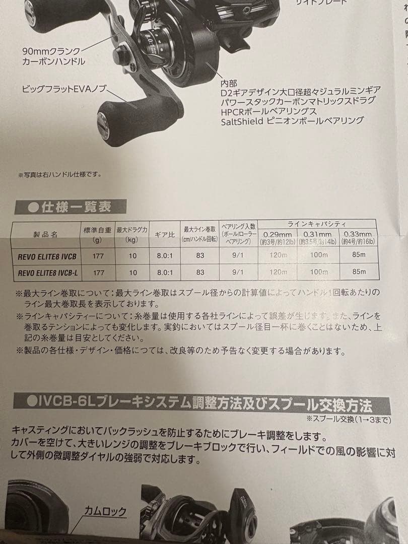 アブガルシア　REVO ELITE8 IVCB