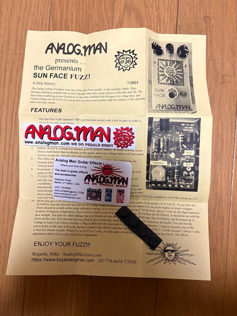 Analog.Man アナログマンSun Face BART FUZZ