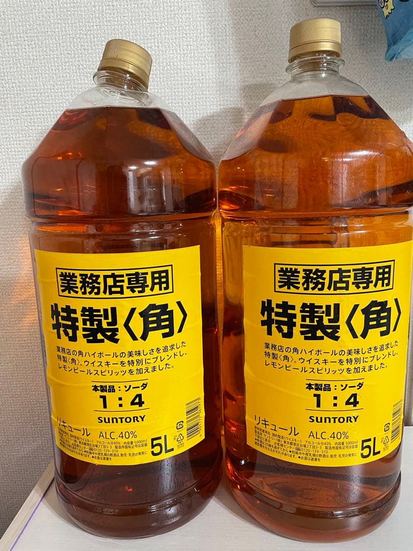 SUNTORY 特製〈角〉 5L 40% 新品未開封2本セット（サントリー）