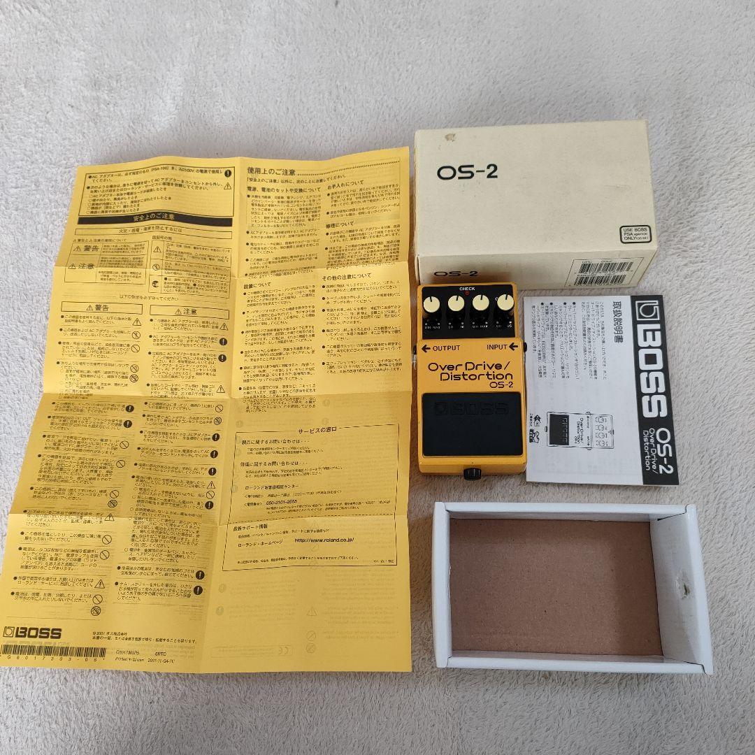 BOSS OS-2 Over Drive/Distortion　取扱説明書付