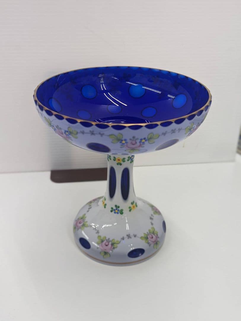 ボヘミアガラス　コンポート