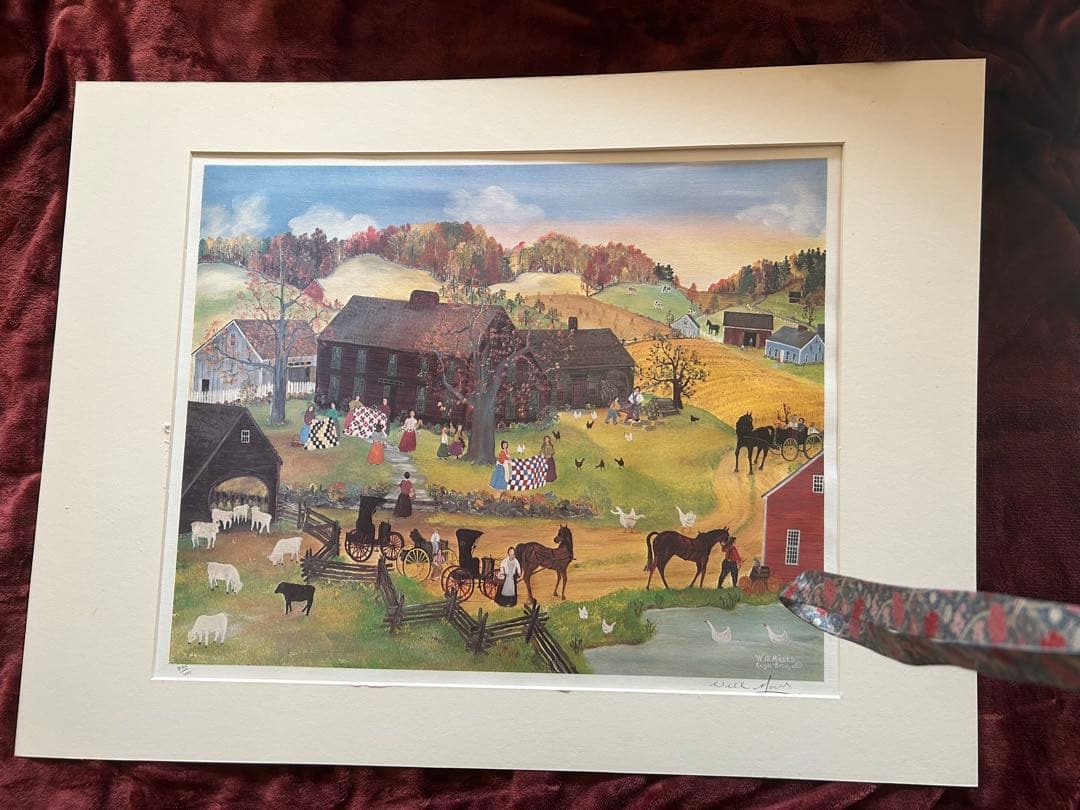 ウィルモーゼス　ビンテージ　リトグラフ