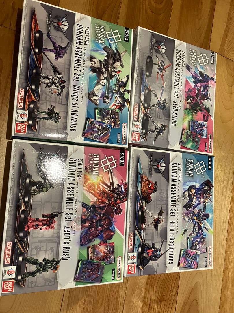 GANDAM CARD スタートデッキ ガンダムアッセンブルセット　全4種セット