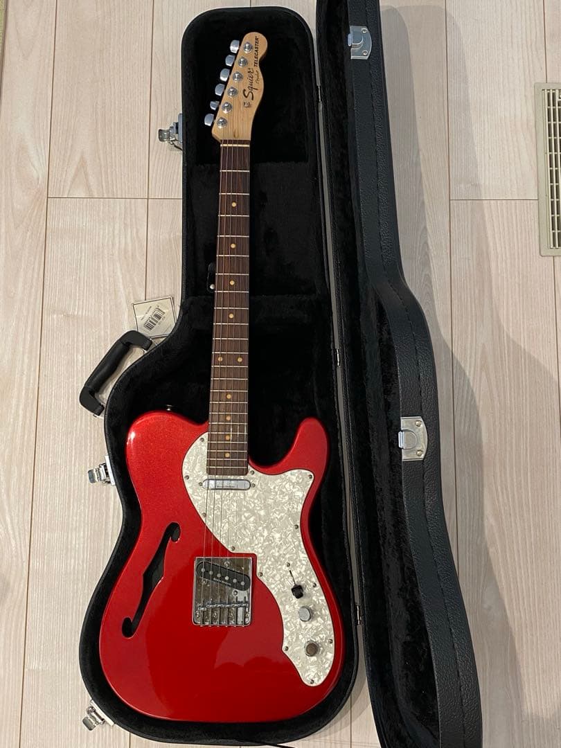 SquierbyFenderスクワイヤテレキャスターシンラインエレキギターレッド