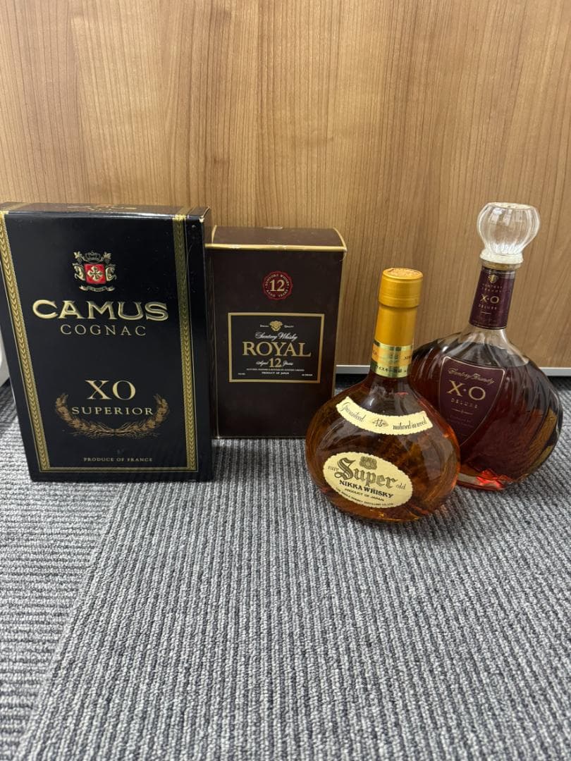 【古酒】12年 CAMUS XO ウイスキー ブランデー 4本まとめ