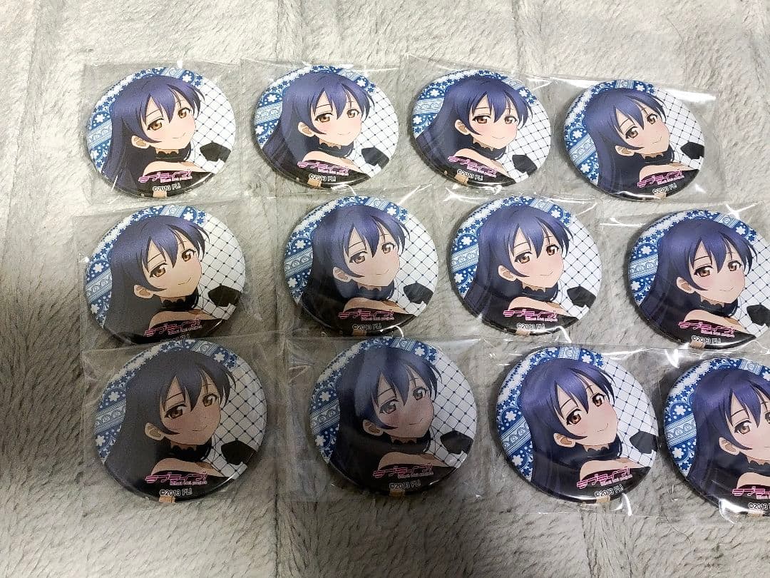 園田海未 しろくろフェス 缶バッジ