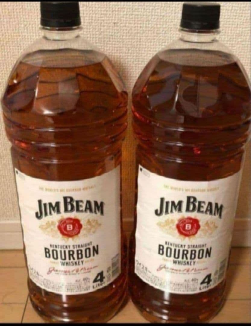 ⭐️12/21限定値新品未開封⭐️Jim Beam バーボンウイスキー 4L