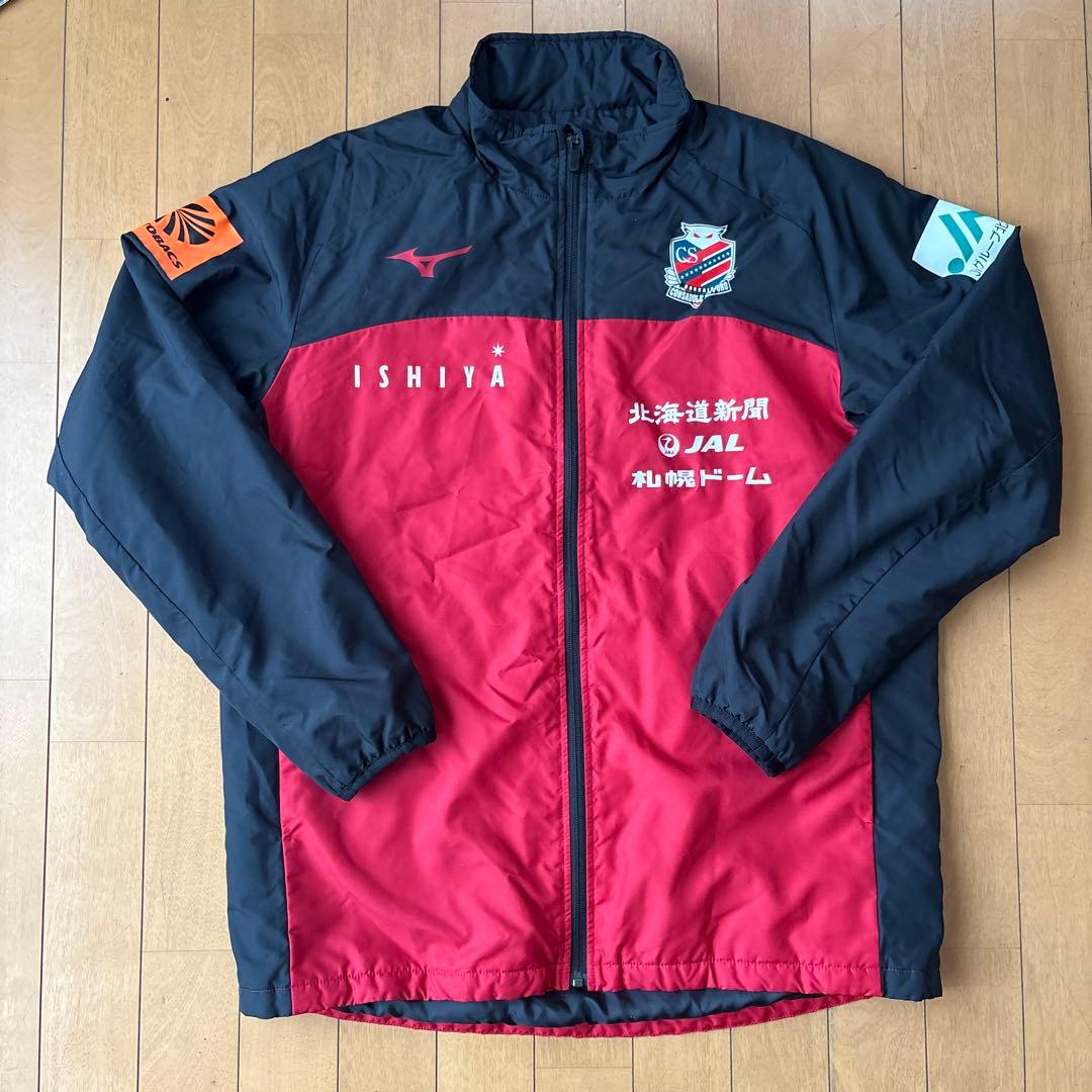 北海道コンサドーレ札幌　Mizuno ピステ・ウィンドブレーカー Lサイズ 赤黒