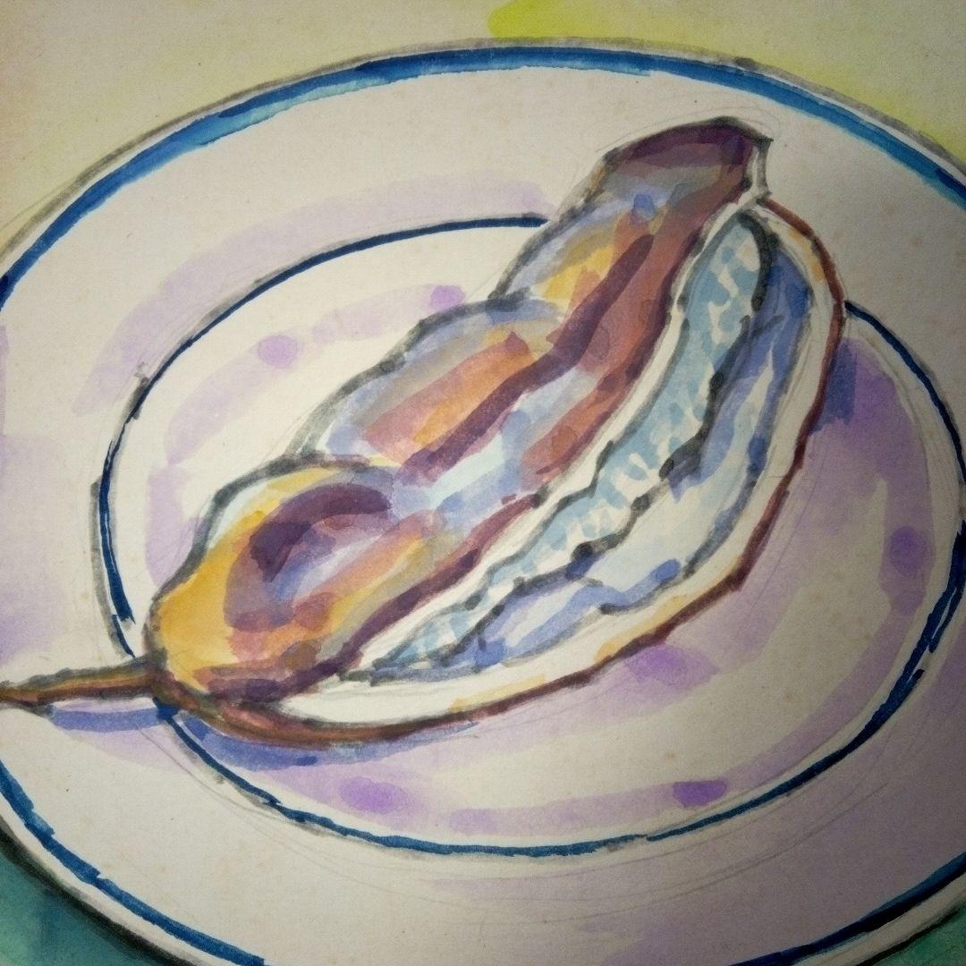 絵画　作者不詳　作者不明　色紙　2枚セット