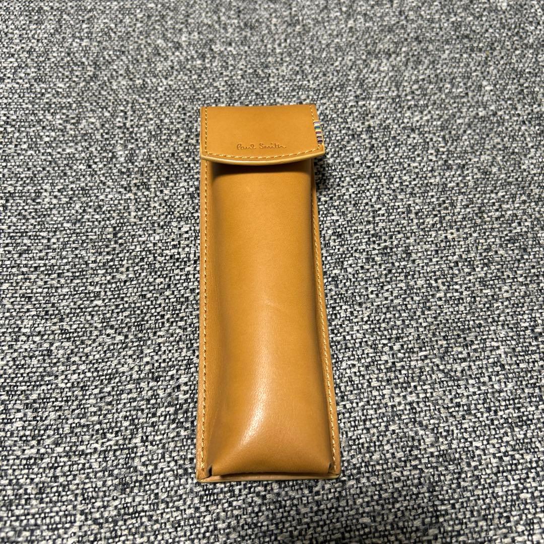 未使用　ポールスミス　レザー　ペンケース　筆箱　ブラウン