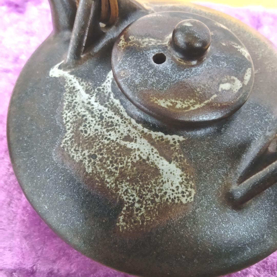 骨董品 薩摩焼 黒薩摩 日置南洲窯 黒千代香 土瓶蒸し 南洲ぢょか 黒ぢょか