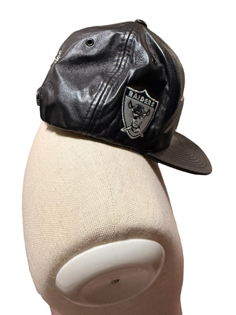 【高級ラムスキン】ミッチェルアンドネス レイダース レザーキャップ NFL 本革