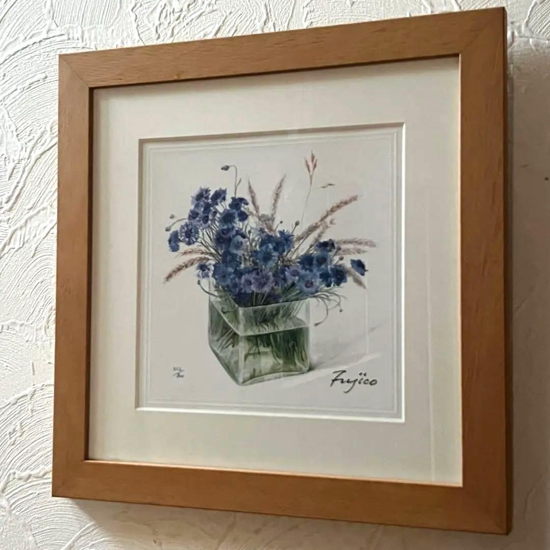 【限定品】 Fujico 矢車草　ボタニカルアート