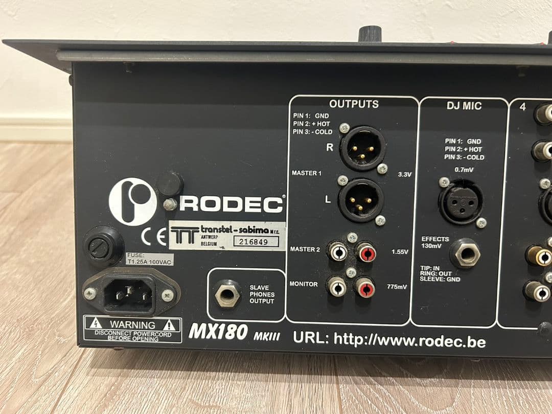 RODEC MX180 MKIII 　ミキサー DJサウンド⭐⭐⭐
