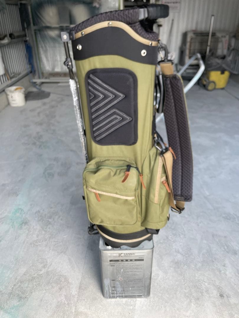 オリーブグリーン ゴルフキャディバッグ
