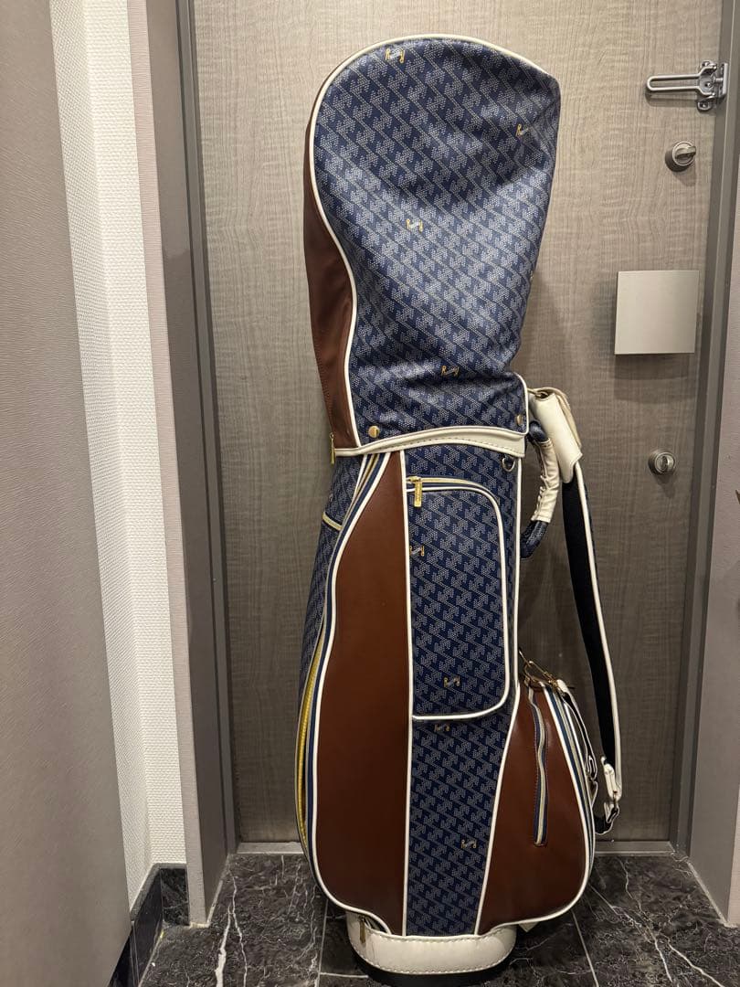 【アデトクンボ】Resurrection ゴルフバッグ ネイビー ブラウン