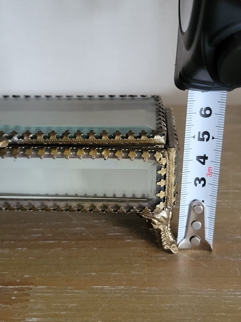 み*茂様 フランスアンティーク　ジュエリーボックス　ガラス小物入れ