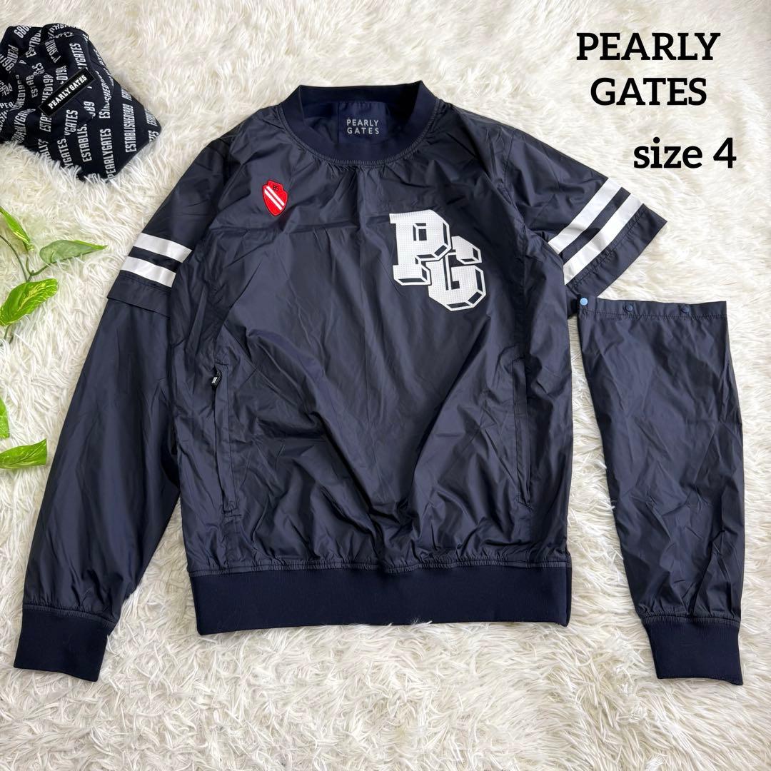 【パーリーゲイツ】美品 スニード ネイビー ワッペン 4サイズ メンズ 2way