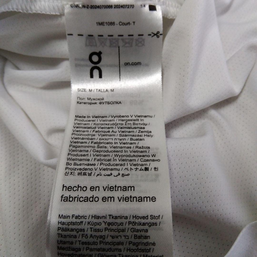 On COURT-T ホワイト Tシャツ M