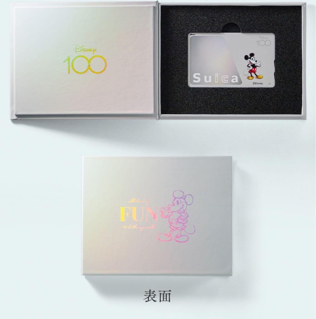 ＜Disney100＞記念Suica（カード＆収納ボックス「ミッキーマウス」）