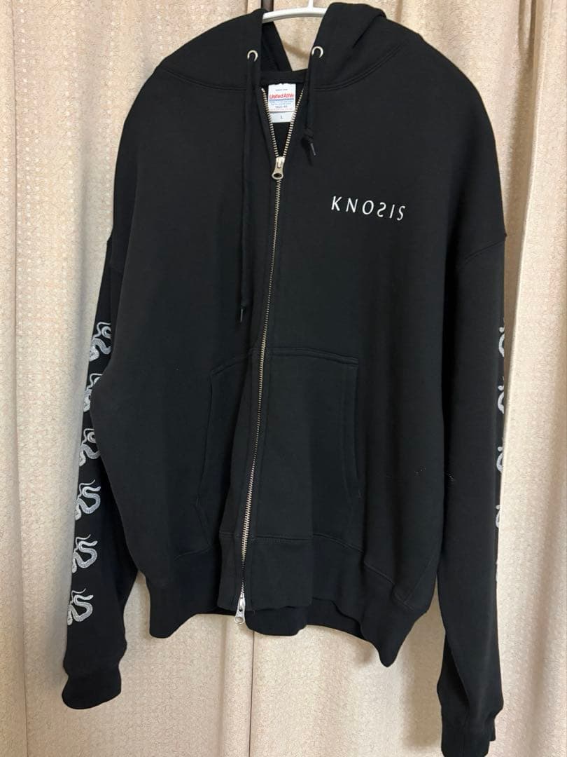 Knosis ジップパーカー 黒