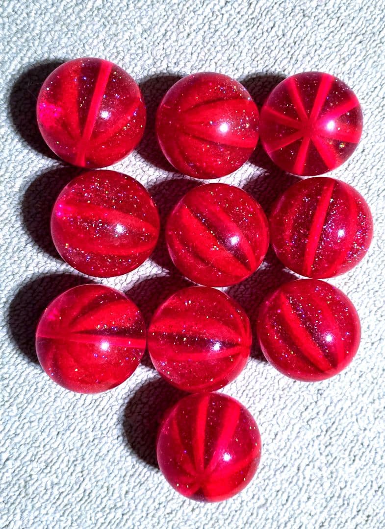 アニマロッタ 赤ラメボール まとめ売り 星割り多数