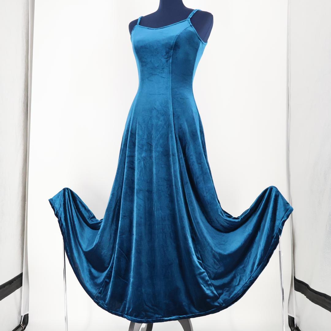 【美品 フラダンス用衣装】ブルー Mermaid Line MMJ ワンピース