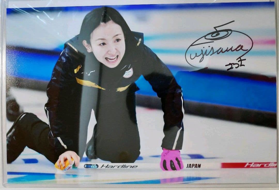 藤澤五月 直筆サイン付写真 ロコ•ソラーレ カーリング　証明書付　1枚