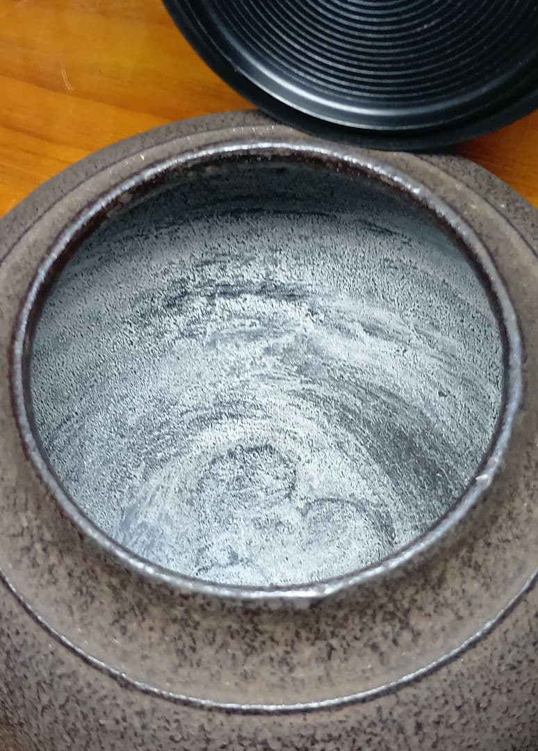 【未使用品！】 茶道具/朝鮮風炉釜 茶器 鉄瓶 鉄釜 唐銅蓋 釜環 茶釜 美品！