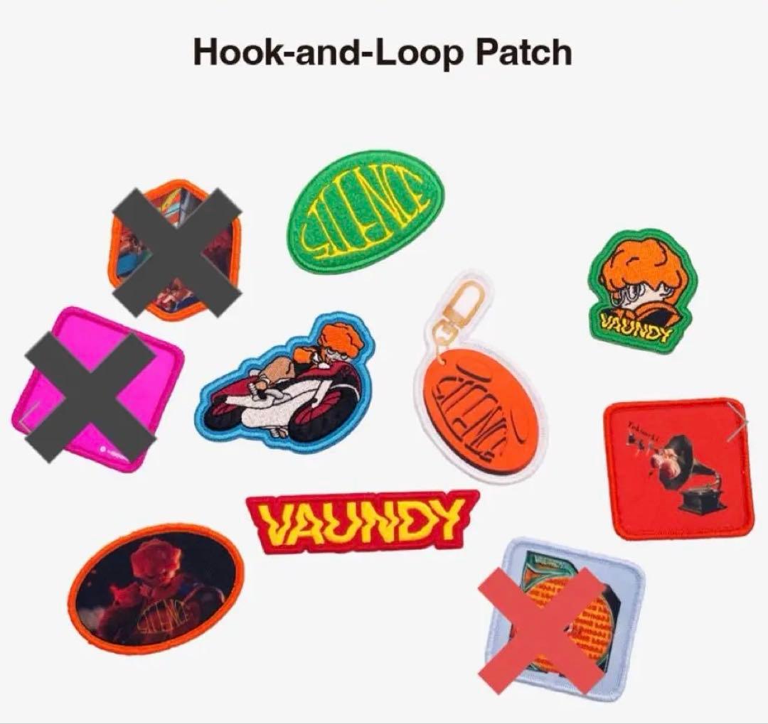 VAUNDY フック＆ループパッチ 7種