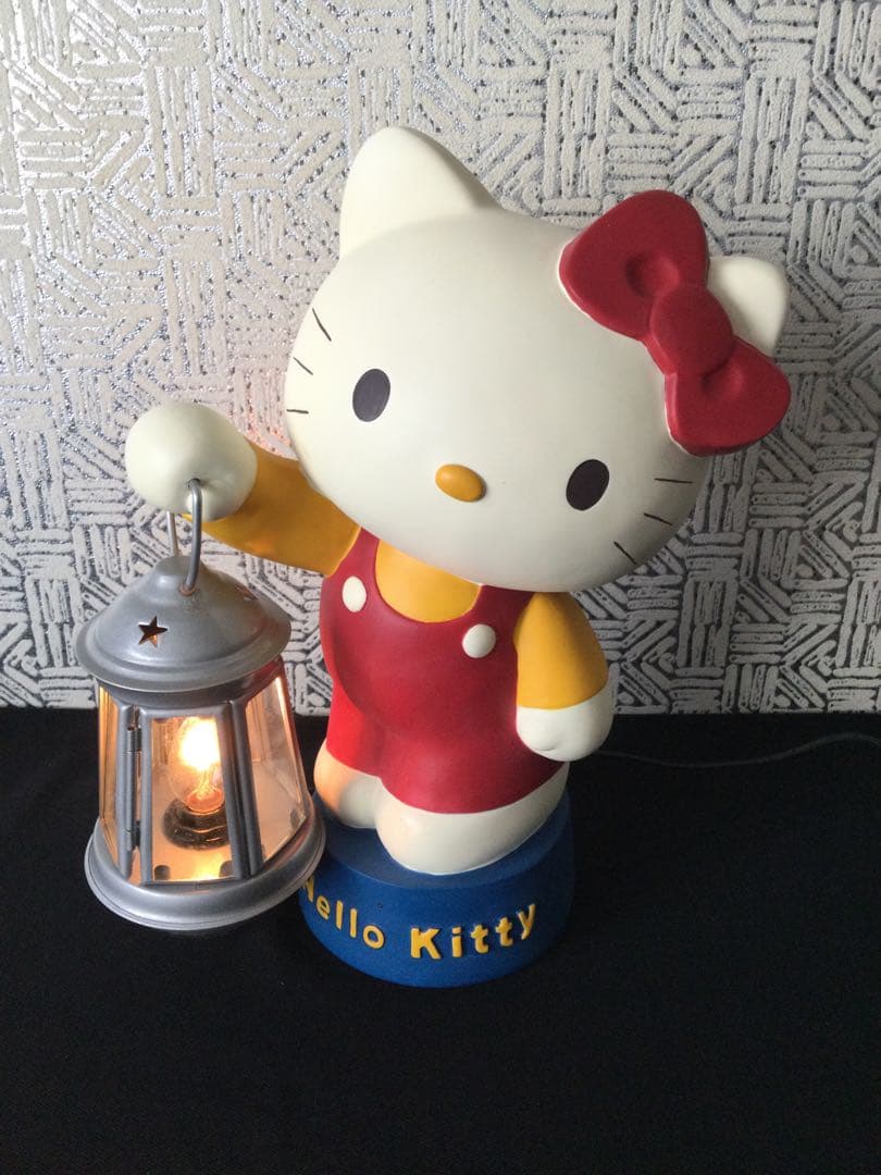 レア　ハローキティ　インテリアライト　陶器　ランタン　フィギュア　照明　ランプ