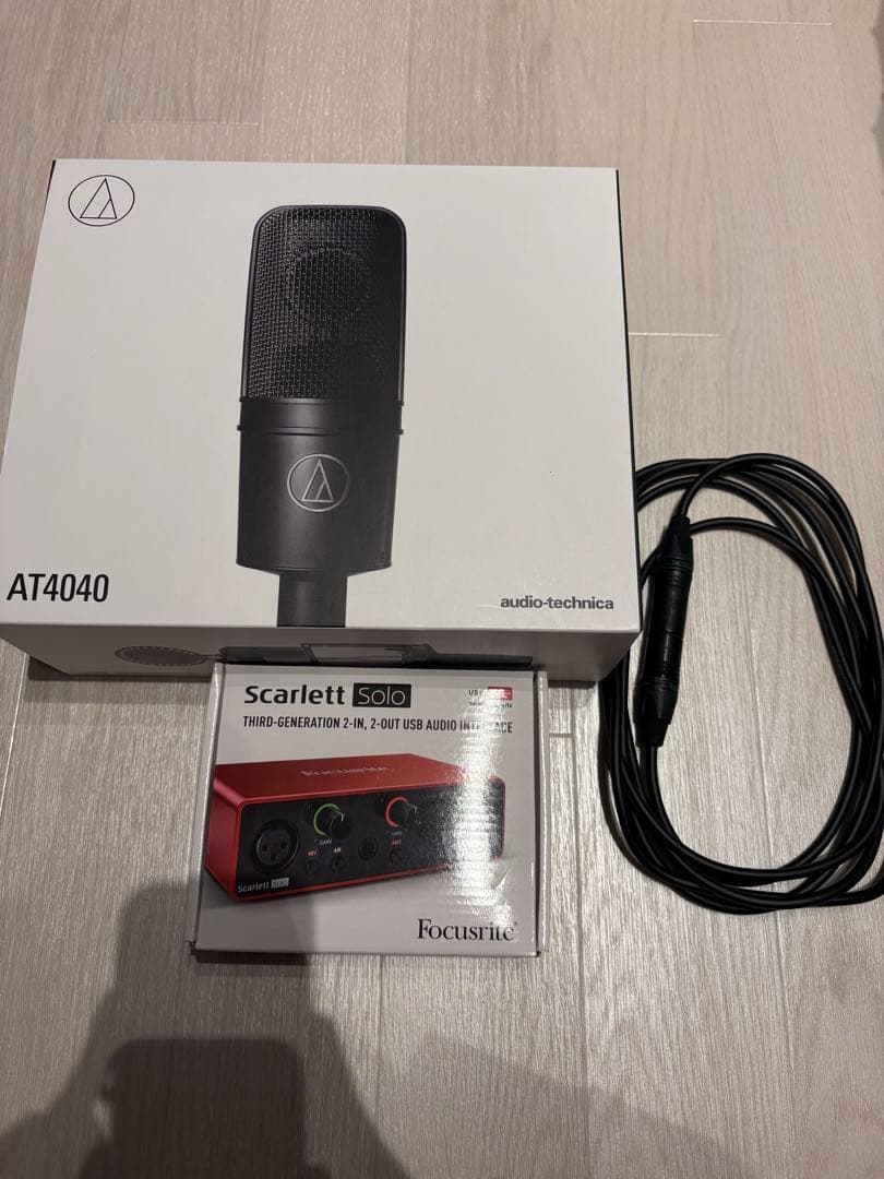 【美品】audio-technica AT4040 & インターフェイス