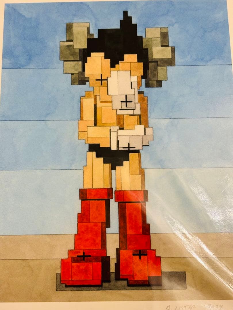 ADAM LISTER アダムリスター　シルクスクリーン　KAWS アトムモデル