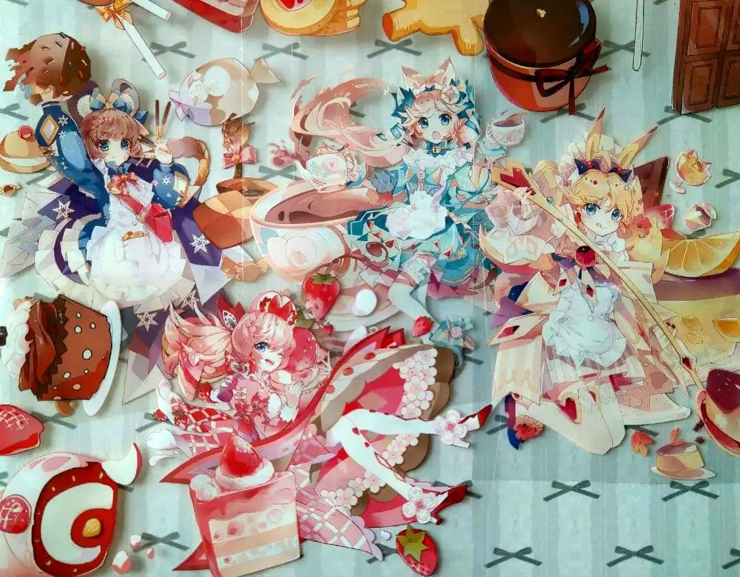 J79＃七分糖茶会(PET)三渡分創切り売り海外人物マステ女の子