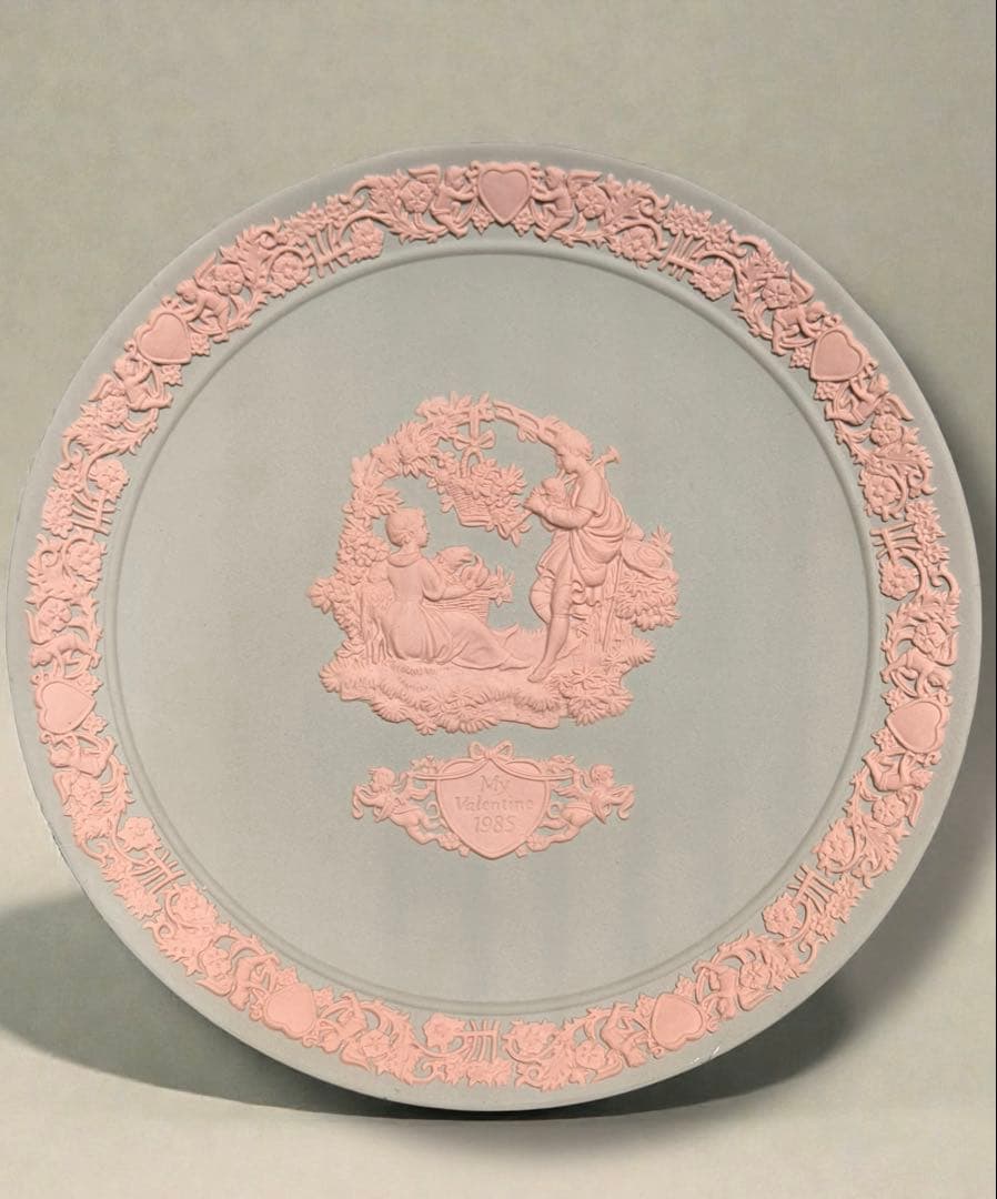 #ウェッジウッド ジャスパー バレンタインデー 1985 イヤープレート　S-3