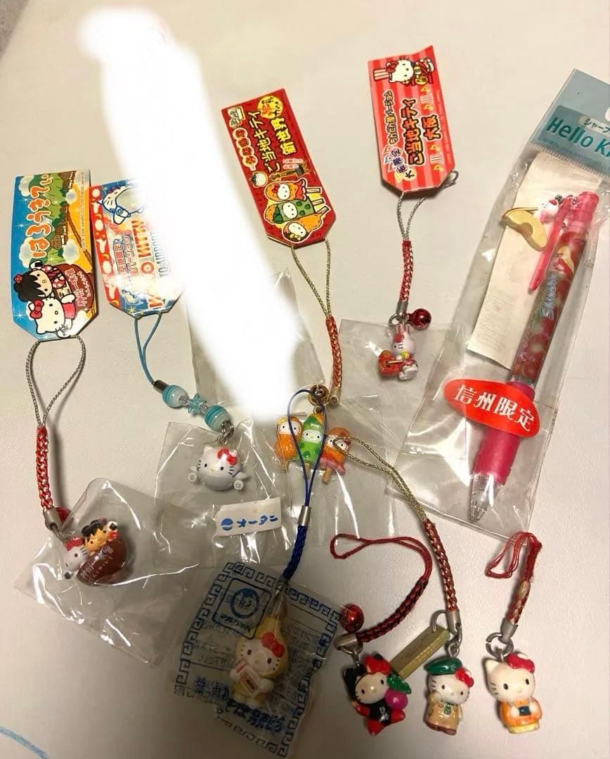 ご当地キティ　キャラクター ストラップ　シャープペン　セット